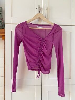 Urban Outfitters Asymmetrical Mesh Top